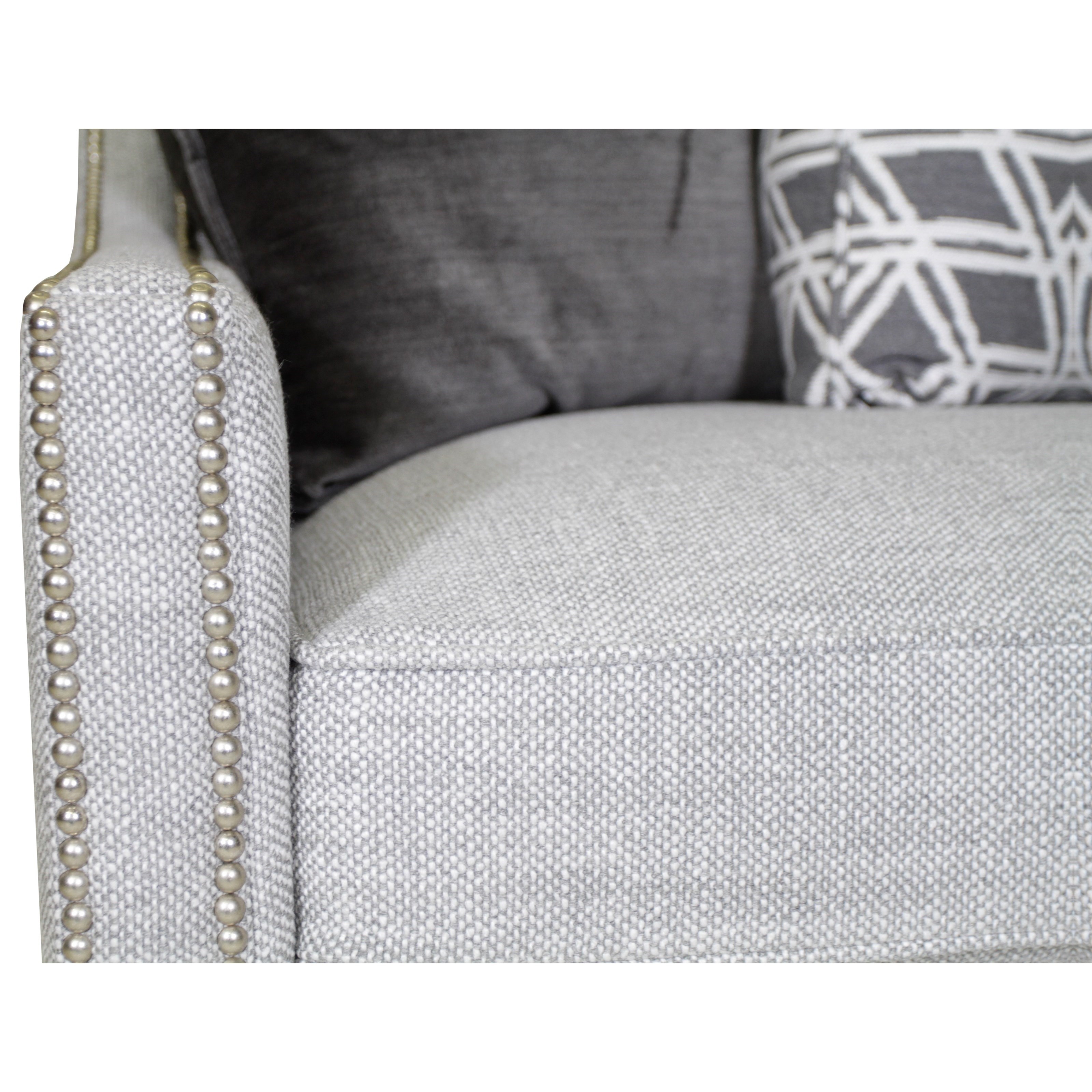 Bernhardt Palisades Transitional Sofa with Nailhead Trim | Reeds